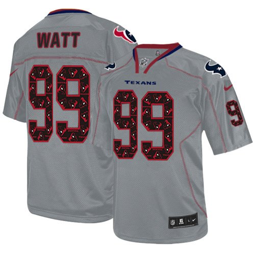 Men's Elite J.J. Watt Nike Jersey New Lights Out Grey - #99 NFL Houston Texans